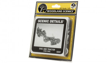 Woodland Scenics H0 WD207  Scenic Details - Tellerpflug mit Traktor