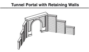 Woodland Scenics WC1255  H0 1x Tunnelportal eingl. Bruchstein - NEU