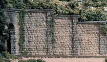 Woodland Scenics WC1259  H0 RETAIN WALL - Stützmauer geschnittener Stein 