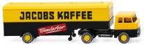 Wiking H0 1/87 051321 Henschel HS 14/16 Koffersattelzug "Jacobs Kaffee"  - NEU OVP