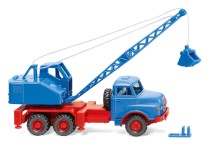*Wiking H0 1/87 066206 MAN/Fuchs Kranwagen - himmelblau - OVP NEU