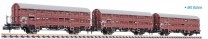 Liliput N L260134 3x Verschlagwagen Bremserbühne Hbes-63 DB Ep.III - OVP NEU