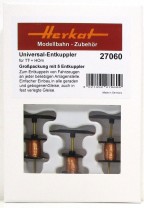 Herkat TT 27060 Unterflurentkuppler für TT H0m 5 Stück  - OVP NEU