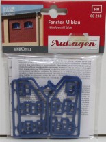 Auhagen H0 Fenster Größe M blau Baukastensystem - OVP NEU