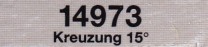 Minitrix N 14973 Kreuzung 15' - NEU