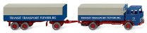 *Wiking H0 1/87 043203 MB Pritschenhängerzug Transit Transport - OVP NEU