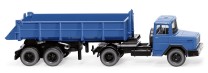 *Wiking H0 1/87 067706 Hinterkippersattelzug (Magirus Deutz) - brillantblau - OVP NEU