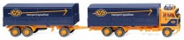 *Wiking H0 1/87 043308 Pritschenhängerzug (Volvo F89) "ASG" - OVP NEU