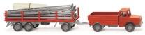 Wiking H0 1/87 039206 Magirus Deutz Gerüstbau Hängerzug  - OVP NEU