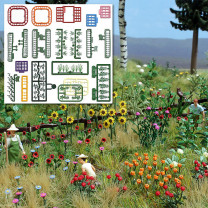 Busch H0 1258 »Natur Pur« Blumen- und Pflanzen-Set - NEU
