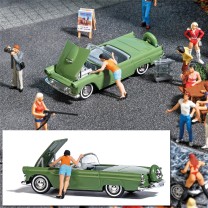 Busch H0 7826 Action Set: Motorshow -NEU