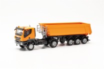 Herpa 1/87 315111 Iveco Trakker mit Schmitz Kipp - NEU