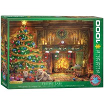Eurographics Puzzle Festtags Labrador von Dominic Davison 1000 Teile 1000 Teile - NEU