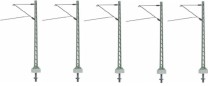 Sommerfeldt 185 H0 Gitter- Streckenmast mit Ausleger, lackiert (VE=5) - OVP NEU