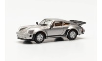 Herpa 1/87 030601-003 Porsche 911 Turbo silbermet. - NEU