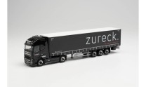 Herpa 1/87 948401 Volvo FH GL XL 2020 Gardinenplanen-Sattelzug „Zureck“