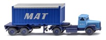 Wiking H0 1/87 052604 Scania Hauber Containersattelzug 20' Open Top  M.A.T. - NEU