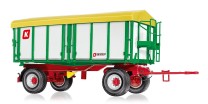 Wiking 1/32 077866 Kröger Zweiachs-Dreiseiten-Kippanhänger HDK 302 weiß - NEU 