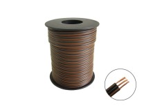 25m Drillingslitze für Weichen 3x 0,14mm² hellbraun / schwarz / dunkelbraun