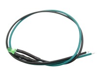 10 Stück LED 3mm eingefärbt mit Anschlusskabel und Widerstand grün diffus