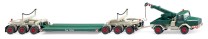 *Wiking H0 1/87 049303 Faun Scheuerle Tiefladehängerzug August Alborn - NEU