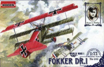 Roden 1:72 10 Fokker Dr.I
