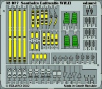 Eduard Accessories 1:32 32507 Seatbelts Luftwaffe WWII