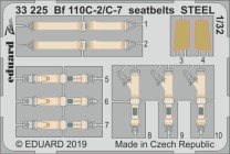 Eduard Accessories 1:32 33225 Bf 110C-2/C-7 seatbelts STEEL for Revell