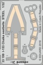 Eduard Accessories 1:32 33199 I-153 Chaika seatbelts STEEL for ICM
