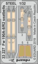 Eduard Accessories 1:32 33227 Fw 190A-8/R2 seatbelts STEEL for Revell