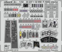 Eduard Accessories 1:32 33237 F-104G interior for Italeri
