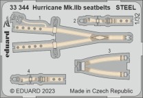 Eduard Accessories 1:32 33344 Hurricane Mk.IIb seatbelts STEEL 1/32 REVELL