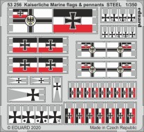 Eduard Accessories 1:350 53256 Kaiserlische Marine flags & pennants STEEL
