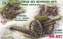Unimodels 1:35 UMT627 3inch (ex Russian) field gun, 1902(late)