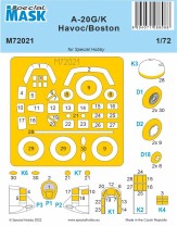 Special Hobby 1:72 100-M72021 A-20G/K Havoc/Boston MASK 1/72