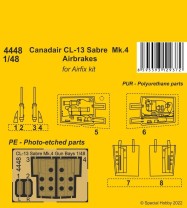 CMK 1:48 129-4448 Canadair CL-13 Sabre Mk.4 Airbrakes