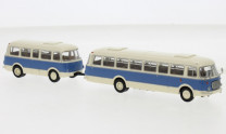 Brekina H0 1/87 58274 JZS Jelcz 043 Bus mit PA 01 hellbeige, blau, 1964,  - NEU