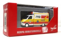Modellauto H0 1/87 Herpa 046305 MB Sprinter RTW Samur