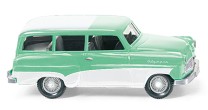 Wiking H0 1/87 085006 Opel Caravan 1956 mintgrün mit weißem Dach - NEU