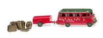 *Wiking H0 1/87 026005 Panoramabus MB O 319 mit Anhänger Weihnachtsmodell NEU