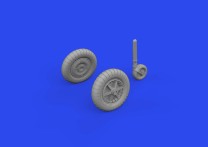 Eduard Accessories 1:72 672316 Bf 109F wheels PRINT 1/72 EDUARD
