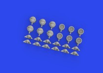 Eduard Accessories 1:35 635029 WWII German lamp headlights PRINT 1/35