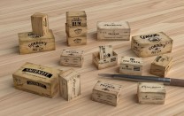 Matho Models 1:35 35131 Wooden Crates: liquors