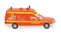 Wiking H0 1/87 60701 Mercedes Benz  Feuerwehr - Krankenwagen leuchtrot - NEU