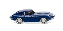 Wiking H0 1/87 80302 Sportwagen Jaguar E-Type Coupé blau - OVP NEU