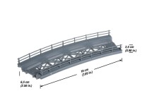 NOCH H0 21350 Brückenfahrbahn, gebogen, Radius 360 mm