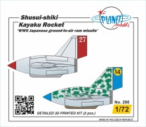 Planet Models 1:72 129-PLT280 Shusui-shiki Kayaku Rocket ‘WWII Japanese ground-to-air ram missile’ 2 pcs 1/72