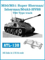 Friulmodel 1:35 ATL-138 Tracks for M50/M51 Super Sherman/Isherman/M4A3-HVSS
