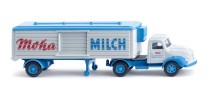 *Wiking H0 1/87 052004 Kühlkoffersattelzug (Magirus) "Moha Milch" - NEU