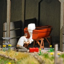 Busch H0 79815 Action Set: Boot reparieren -NEU